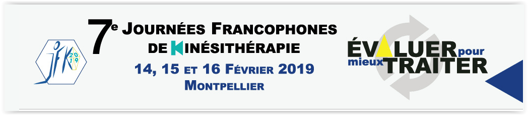 7e journées francophones de kinésithérapie